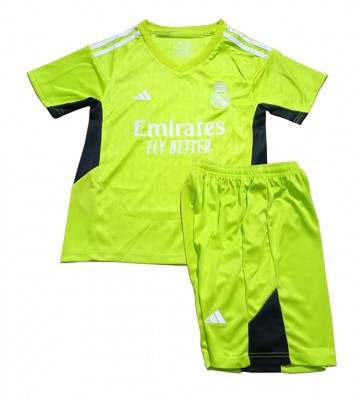 Real Madrid Portero Primera Equipación Niños 2023-24 Manga Corta (+ Pantalones cortos)